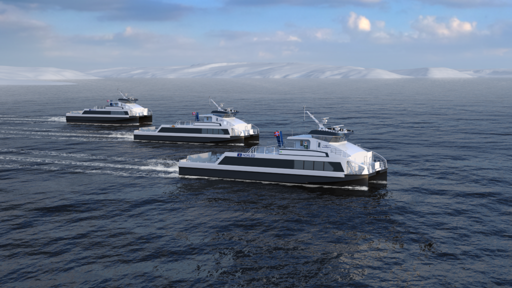 Oma Baatbyggeri will deliver hybrid battery-electric fastferries to Norled AS for operation in Sogn.